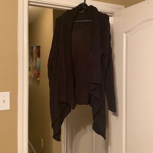 Seven Black Knit Cardigan Shawl